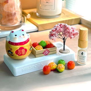 開運招財貓 微景擴香禮盒